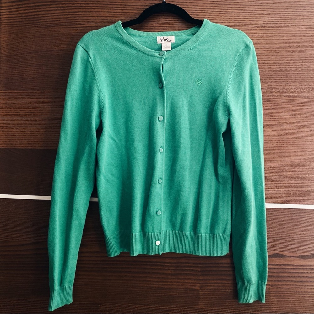 Lilly Pulitzer Palm Tree Cardigan